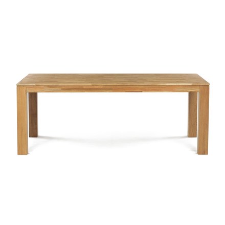 Moderní jídelní stůl Autronic Jídelní stůl 200x100x75, masiv dub bílý, povrchová úprava olejem, nohy 10x10 cm (DS-H200 DUB) (1)