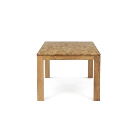 Moderní jídelní stůl Autronic Jídelní stůl 200x100x75, masiv dub bílý, povrchová úprava olejem, nohy 10x10 cm (DS-H200 DUB) (4)