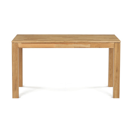 Moderní jídelní stůl Autronic 140x80x75, masiv dub bílý, povrchová úprava olejem, nohy 8x8 cm (DS-H140 DUB) (1)