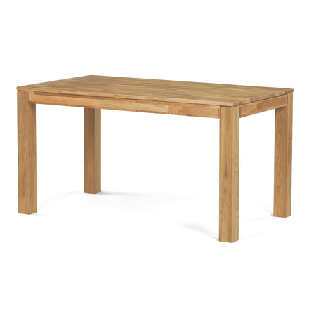 Moderní jídelní stůl Autronic 140x80x75, masiv dub bílý, povrchová úprava olejem, nohy 8x8 cm (DS-H140 DUB) (2)
