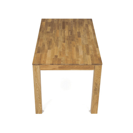 Moderní jídelní stůl Autronic 140x80x75, masiv dub bílý, povrchová úprava olejem, nohy 8x8 cm (DS-H140 DUB) (8)