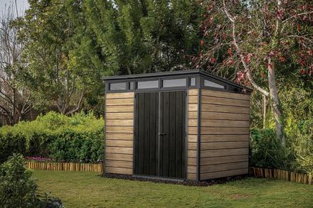 Zahradní domek Keter PENT Signature 9x7 Ashwood, s podlahou (5)