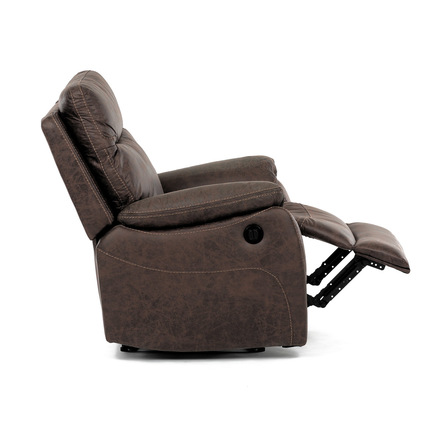 TV a relaxační křeslo Autronic s elektrickým ovládáním, potah hnědá látka v dekoru vintage, 1 motor 240V (TV-4094 BR3) (29)