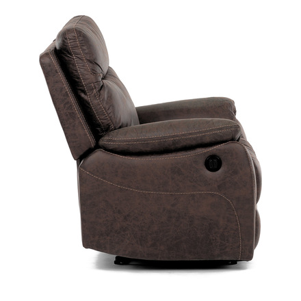 TV a relaxační křeslo Autronic s elektrickým ovládáním, potah hnědá látka v dekoru vintage, 1 motor 240V (TV-4094 BR3) (30)