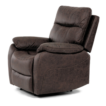 TV a relaxační křeslo Autronic s elektrickým ovládáním, potah hnědá látka v dekoru vintage, 1 motor 240V (TV-4094 BR3) (34)