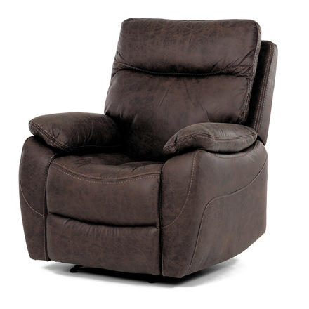 TV a relaxační křeslo Autronic s elektrickým ovládáním, potah hnědá látka v dekoru vintage, 1 motor 240V (TV-4094 BR3)