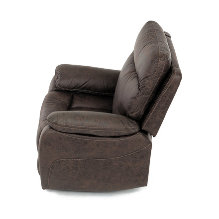 TV a relaxační křeslo Autronic s elektrickým ovládáním, potah hnědá látka v dekoru vintage, 1 motor 240V (TV-4094 BR3) (9)