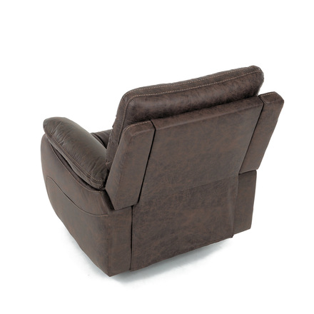 TV a relaxační křeslo Autronic s elektrickým ovládáním, potah hnědá látka v dekoru vintage, 1 motor 240V (TV-4094 BR3) (11)