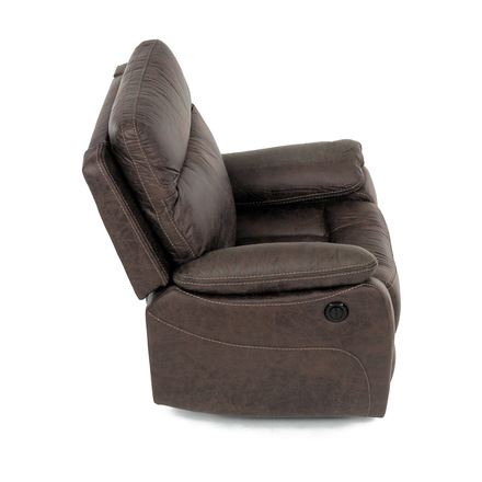 TV a relaxační křeslo Autronic s elektrickým ovládáním, potah hnědá látka v dekoru vintage, 1 motor 240V (TV-4094 BR3) (15)