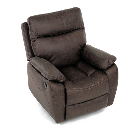 TV a relaxační křeslo Autronic s elektrickým ovládáním, potah hnědá látka v dekoru vintage, 1 motor 240V (TV-4094 BR3) (19)