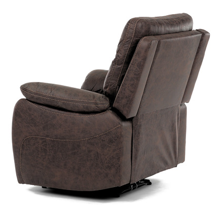 TV a relaxační křeslo Autronic s elektrickým ovládáním, potah hnědá látka v dekoru vintage, 1 motor 240V (TV-4094 BR3) (4)