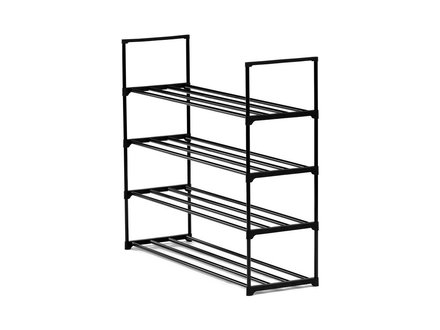 Botník Autronic Botník, 4 police, černý kov (GD-406 BK) (2)