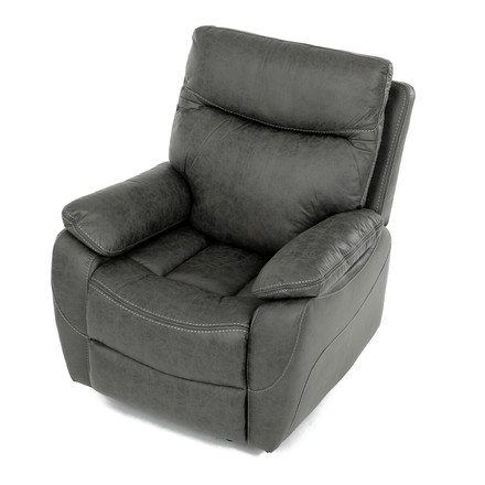 TV a relaxační křeslo Autronic s manuálním ovládáním, potah šedá látka v dekoru vintage (TV-4092 GREY3) (19)