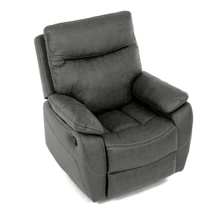 TV a relaxační křeslo Autronic s manuálním ovládáním, potah šedá látka v dekoru vintage (TV-4092 GREY3) (33)