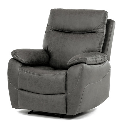 TV a relaxační křeslo Autronic s manuálním ovládáním, potah šedá látka v dekoru vintage (TV-4092 GREY3) (3)