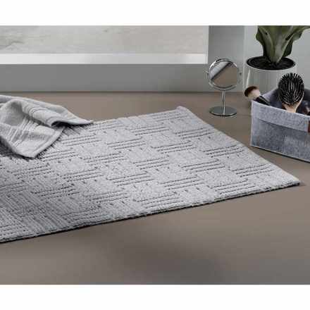 Koupelnová předložka Kela KL-23520 Leana 65x55 cm bavlna šedá (2)