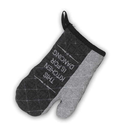 Chňapka Kela KL-12777 rukavice Gianna 100% bavlna bílo-černá