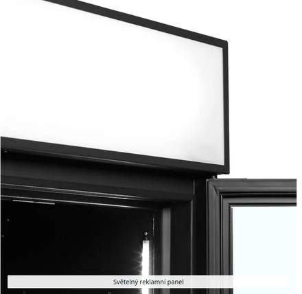 Prosklená chladicí skříň Tefcold FSC1000H BLACK (4)