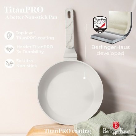 Sada pánví s titanovým povrchem Berlingerhaus BH-8398 3 ks Sahara Marble Collection (5)