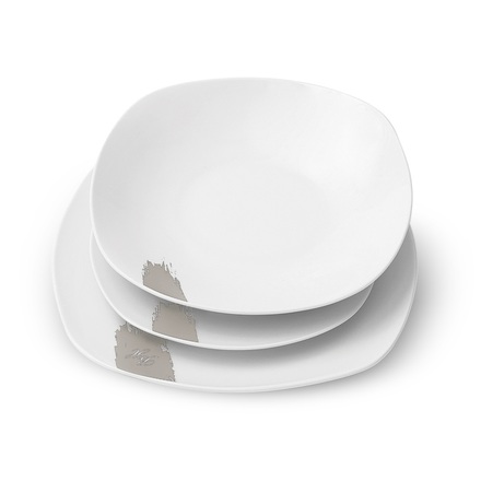 Jídelní sada talířů Berlingerhaus BH-10201 18 ks Sahara Collection bílá-krémová (1)