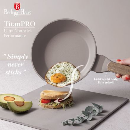 Sada pánví s titanovým povrchem Berlingerhaus BH-8341 3 ks Taupe Nordic Collection (3)