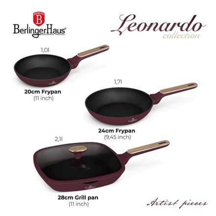 Sada pánví s titanovým povrchem Berlingerhaus BH-8304 4 ks Leonardo Nordic Collection (1)