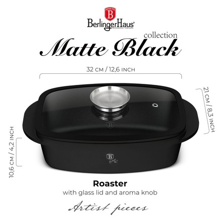 Pekáč s poklicí s titanovým povrchem Berlingerhaus BH-8779 Matte Black Collection (8)