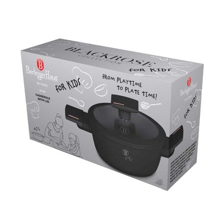 Kastrol s titanovým povrchem a poklicí Berlingerhaus BH-8285 pro děti 14 cm Monaco Collection (1)