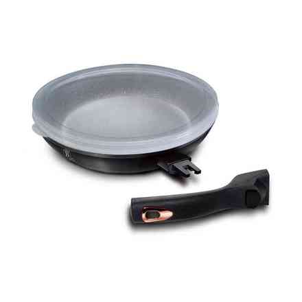 Pánev s nepřilnavým povrchem Berlingerhaus BH-1952 s odnímatelnou rukojetí 28 cm Black Rose Collection
