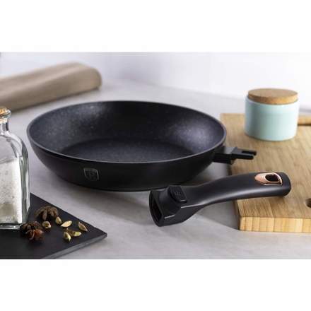 Pánev s nepřilnavým povrchem Berlingerhaus BH-1952 s odnímatelnou rukojetí 28 cm Black Rose Collection (8)