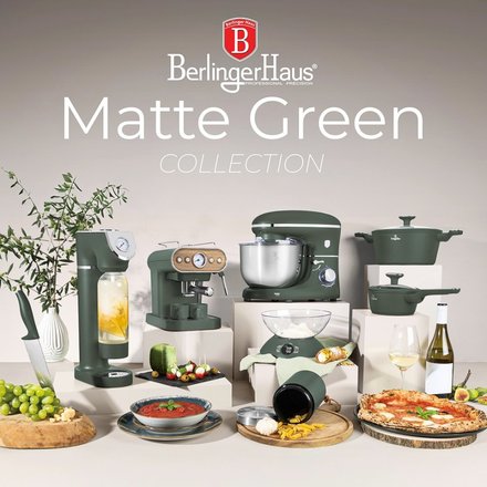 Výrobník sody Berlingerhaus BH-9785 SODABAR + 2 lahve Matte Green Collection (15)