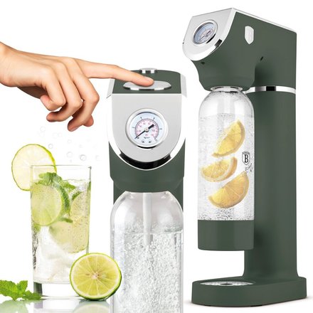 Výrobník sody Berlingerhaus BH-9785 SODABAR + 2 lahve Matte Green Collection (3)