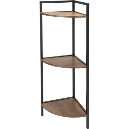 Regál Homestyling KO-DD1000550 kovový rohový 3patrový 76 cm