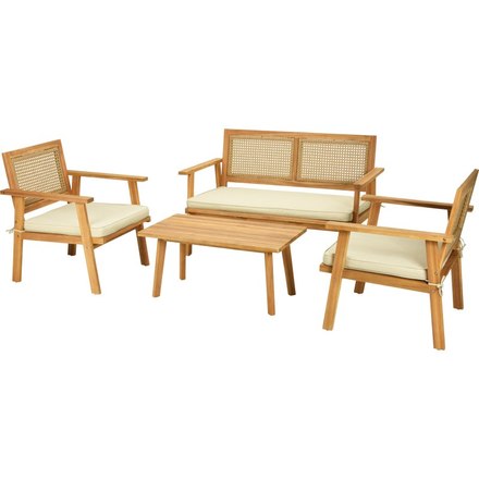 Sada dřevěného zahradního nábytku ProGarden KO-VM2000050 4 ks akát