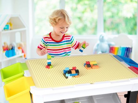 Dětský stůl na stavění Eddy Toys ED-226675 včetně kostek sada 300 ks (7)