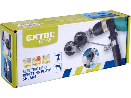 Nástavec na vrtačku k řezání plechu Extol premium 913650, do tl. max.1,2mm (10)