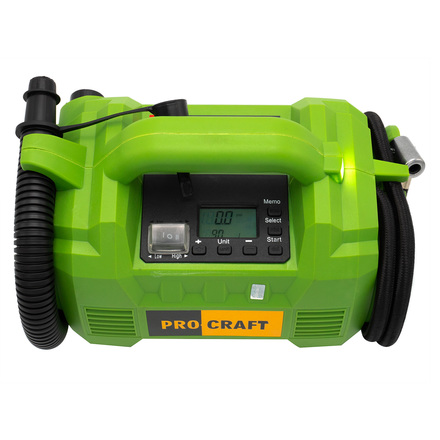 Aku kompresor Procraft LK30 s kombinací nafukování hubicí (bez baterie a nabíječky) (7)