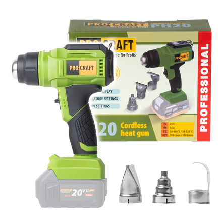 Aku horkovzdušná pistole Procraft PH20bb (bez baterie a nabíječky)