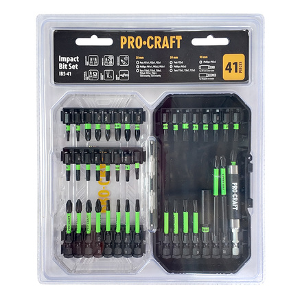 Aku rázový utahovák Procraft PS22bb + sada bitů IBS-41 (8)