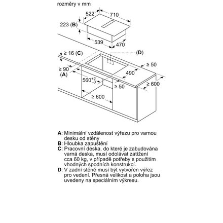Indukční varná deska s integrovaným odsavačem par Bosch PVQ731H26E (6)