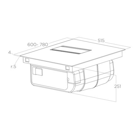 Indukční varná deska s integrovaným odsavačem par Elica NIKOLATESLA ALPHA B BLA60 (3)