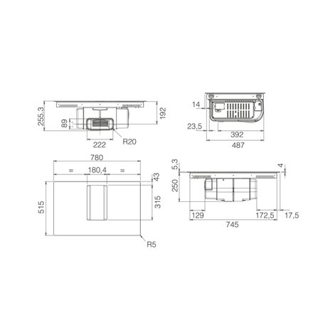Indukční varná deska s integrovaným odsavačem par Elica NIKOLATESLA ALPHA B BLA60 (2)