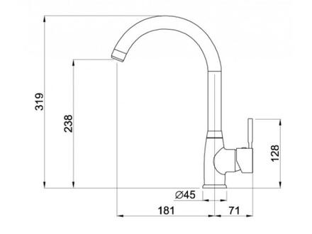 Páková vodovodní baterie Elleci C01 CADDY G48 (1)