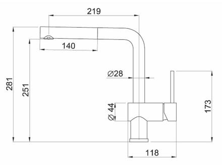Páková vodovodní baterie Elleci STREAM PLUS K99 (1)