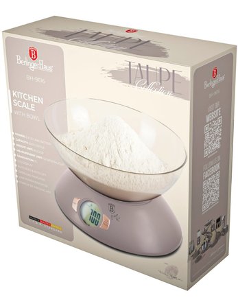 Kuchyňská váha Berlingerhaus BH-9616 s miskou Taupe Collection (9)