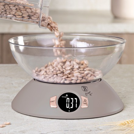 Kuchyňská váha Berlingerhaus BH-9616 s miskou Taupe Collection (1)