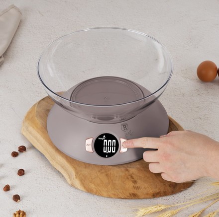 Kuchyňská váha Berlingerhaus BH-9616 s miskou Taupe Collection (3)