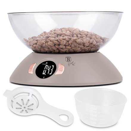 Kuchyňská váha Berlingerhaus BH-9616 s miskou Taupe Collection (6)