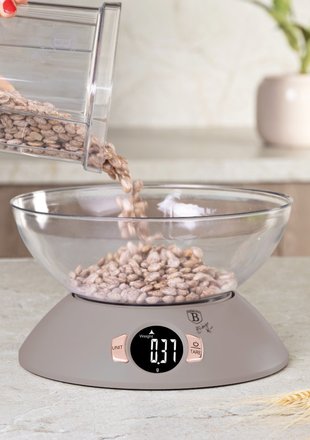 Kuchyňská váha Berlingerhaus BH-9616 s miskou Taupe Collection (8)