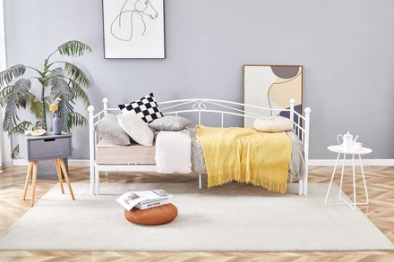 Rozkládací postel s výsuvem další matrace Halmar ARIZA bílá